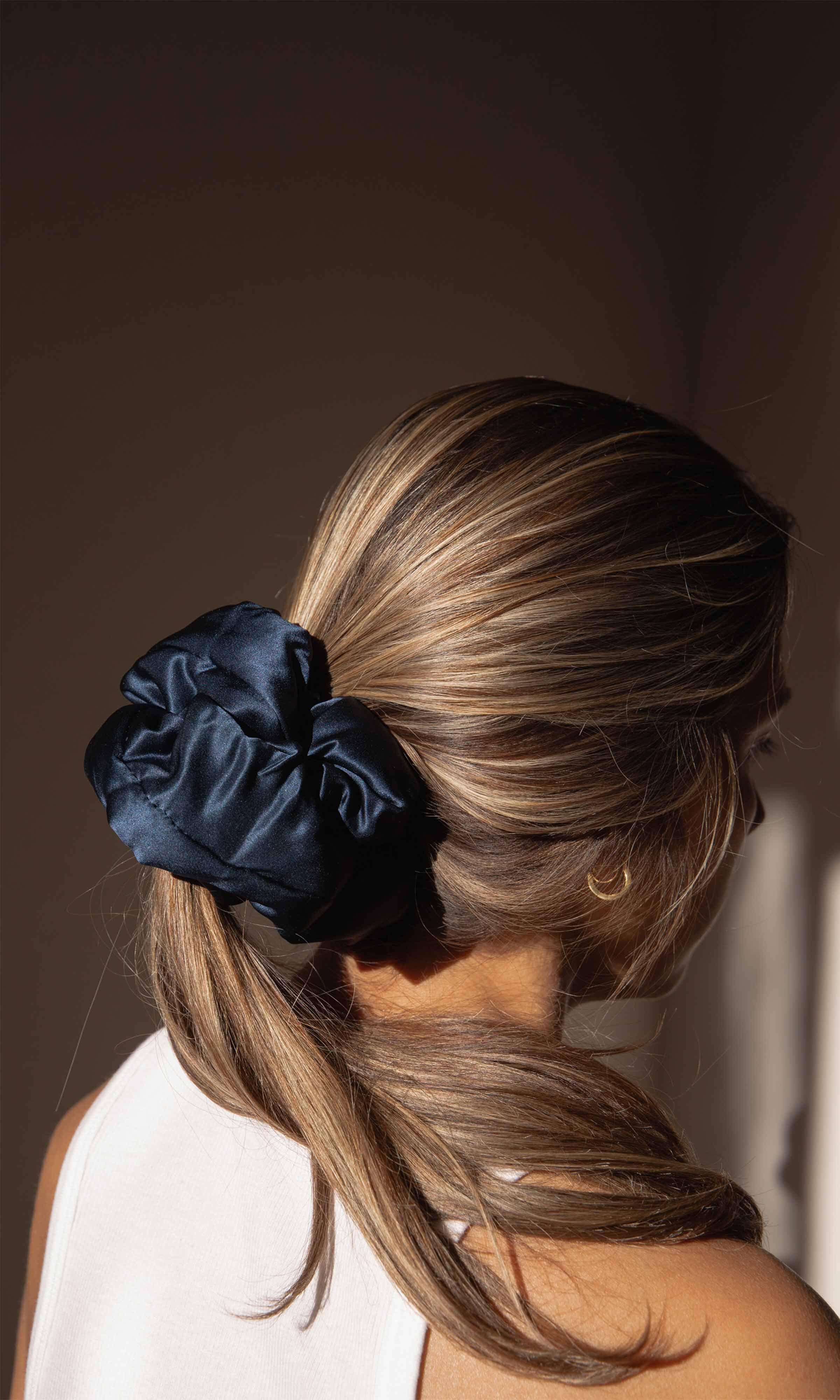 Padded XXL Scrunchie, Midnight Blue / Navy, alternate image number 1