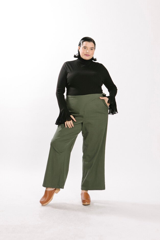 Chiffon Bell Sleeve Top, BLACK / Black, hi-res image number null