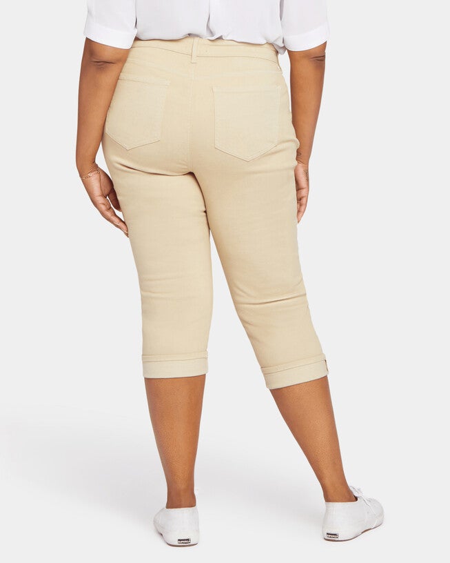Marilyn Crop Cuff Capri, Butter / Tan, alternate image number 1