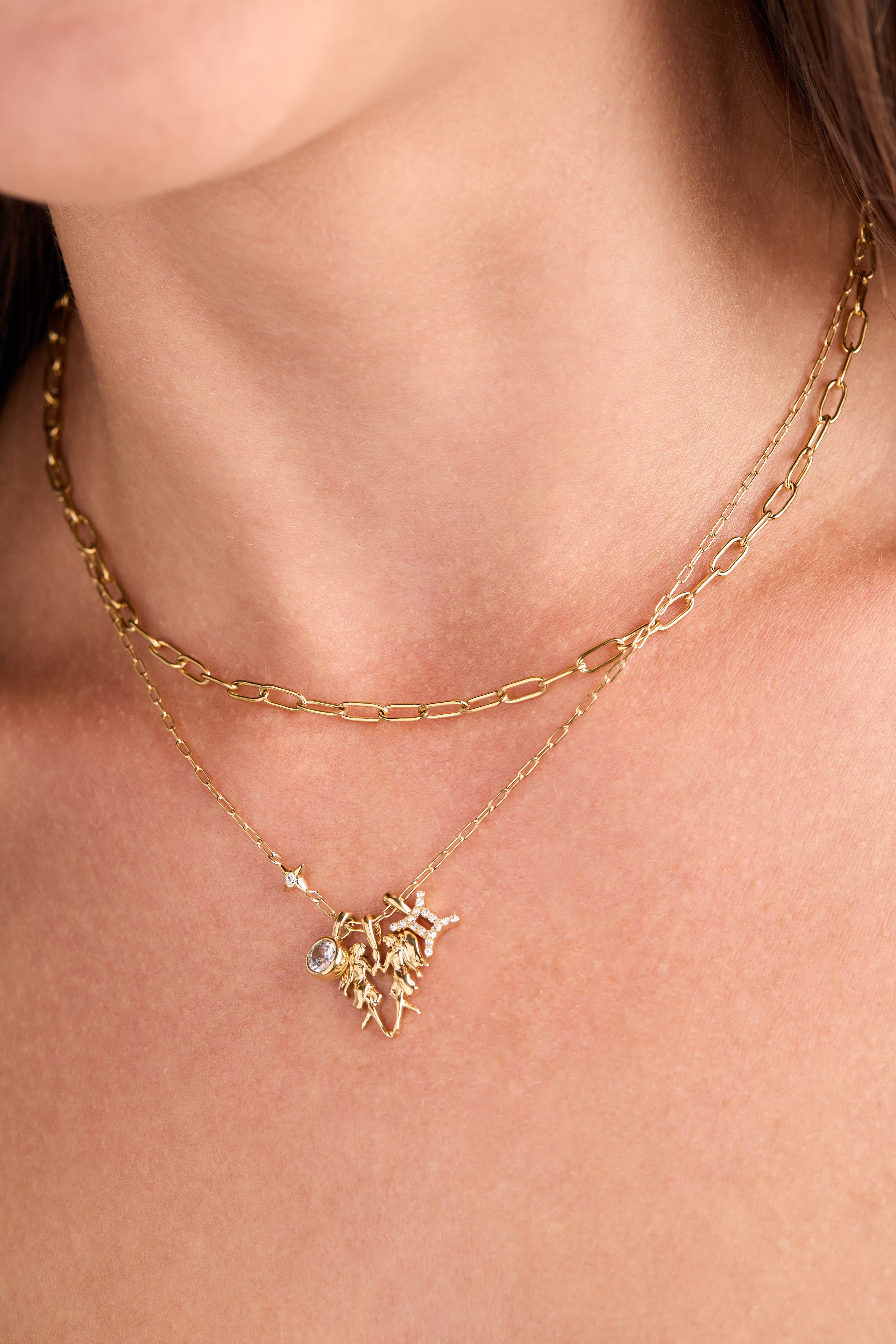 Zodiac Charm Cluster, Gemini / Gold, alternate image number 1