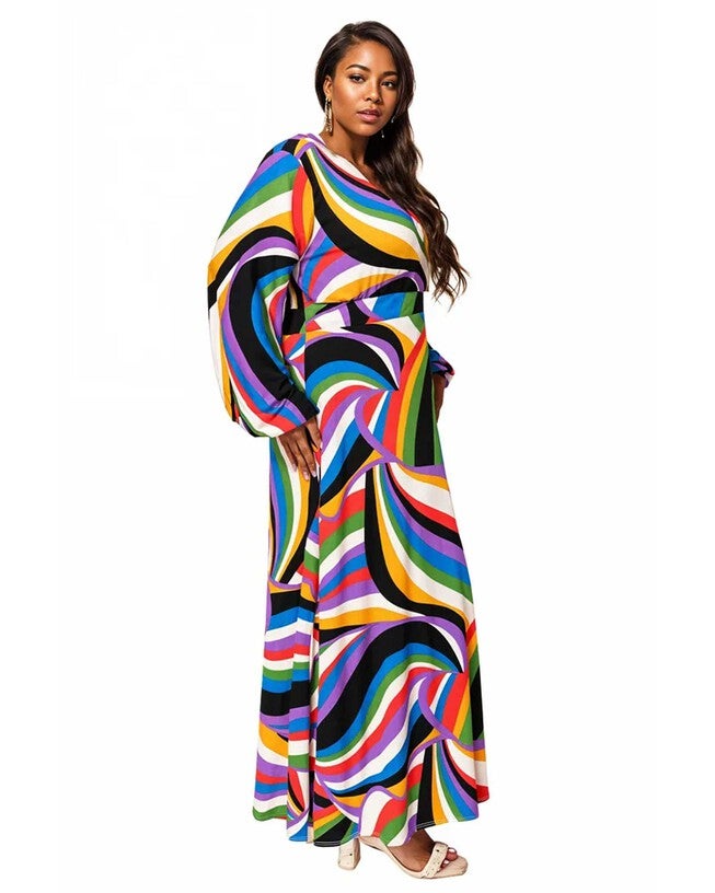 VACANZA MAXI DRESS, Vibrant / Purple, alternate image number 1