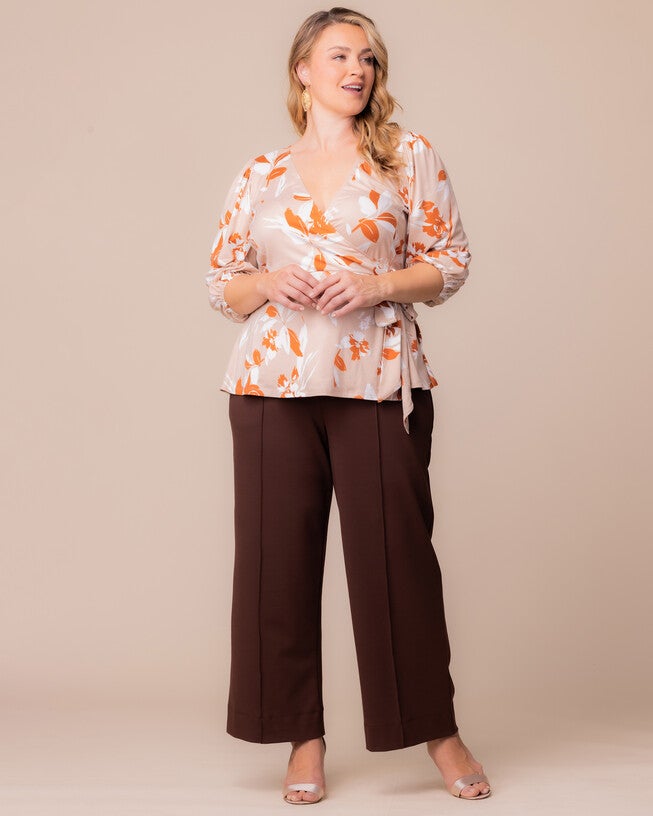 Polished Ponte Pants, CHOCOLATE / Brown, alternate image number 4