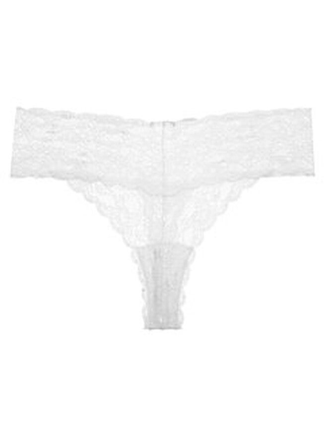 Cutie Low Rise Thong, White / White, hi-res image number 0