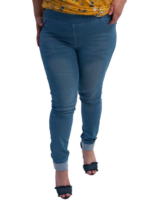 Stella Cuffed Skinny Jeans: Oceanside, Oceanside / Medium Wash, hi-res image number 0