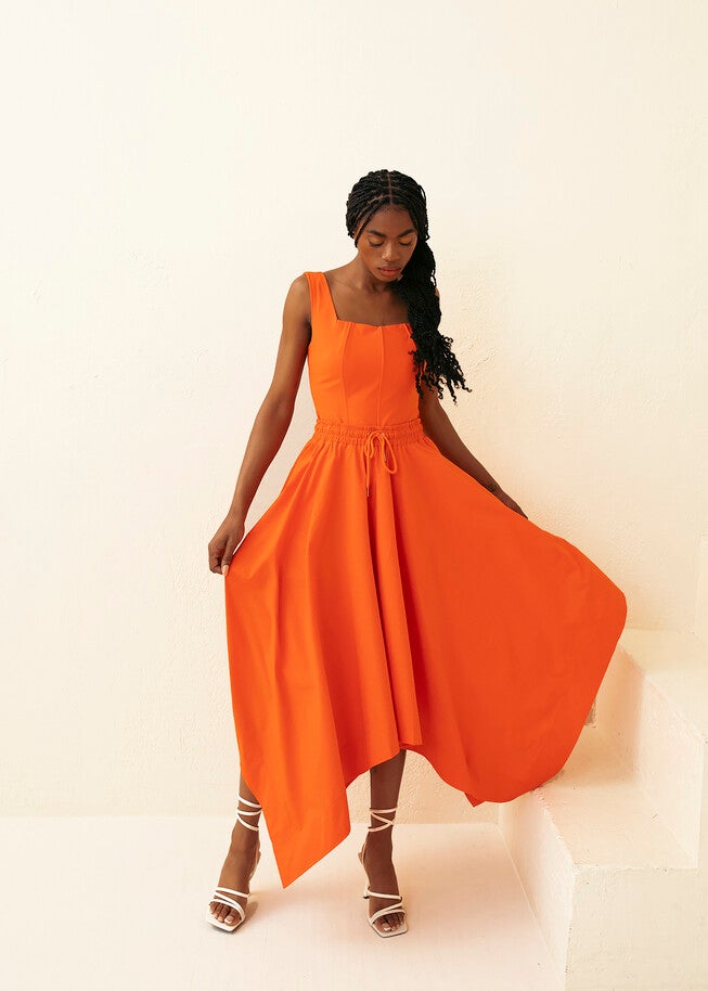 Handkerchief Midi Skirt, , alternate image number 3