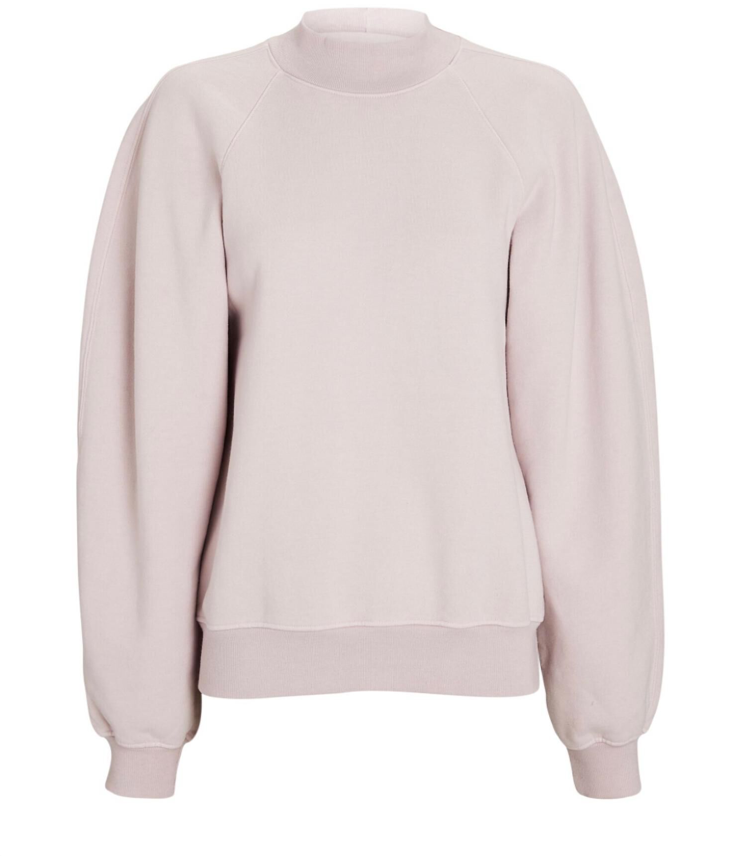 TARON MOCK NECK SWEATSHIRT IN FONDANT, , alternate image number 4