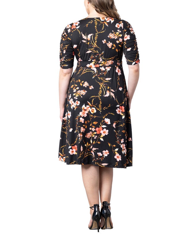 Gabriella Dress, MIDNIGHT GARDEN / Black, alternate image number 3
