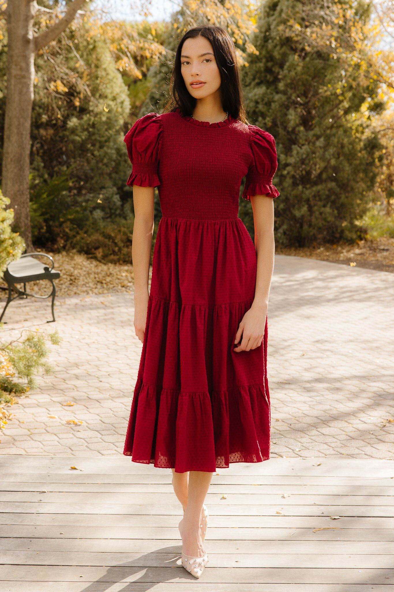 Cordelia Dress, Burgundy / Burgundy, hi-res image number 0