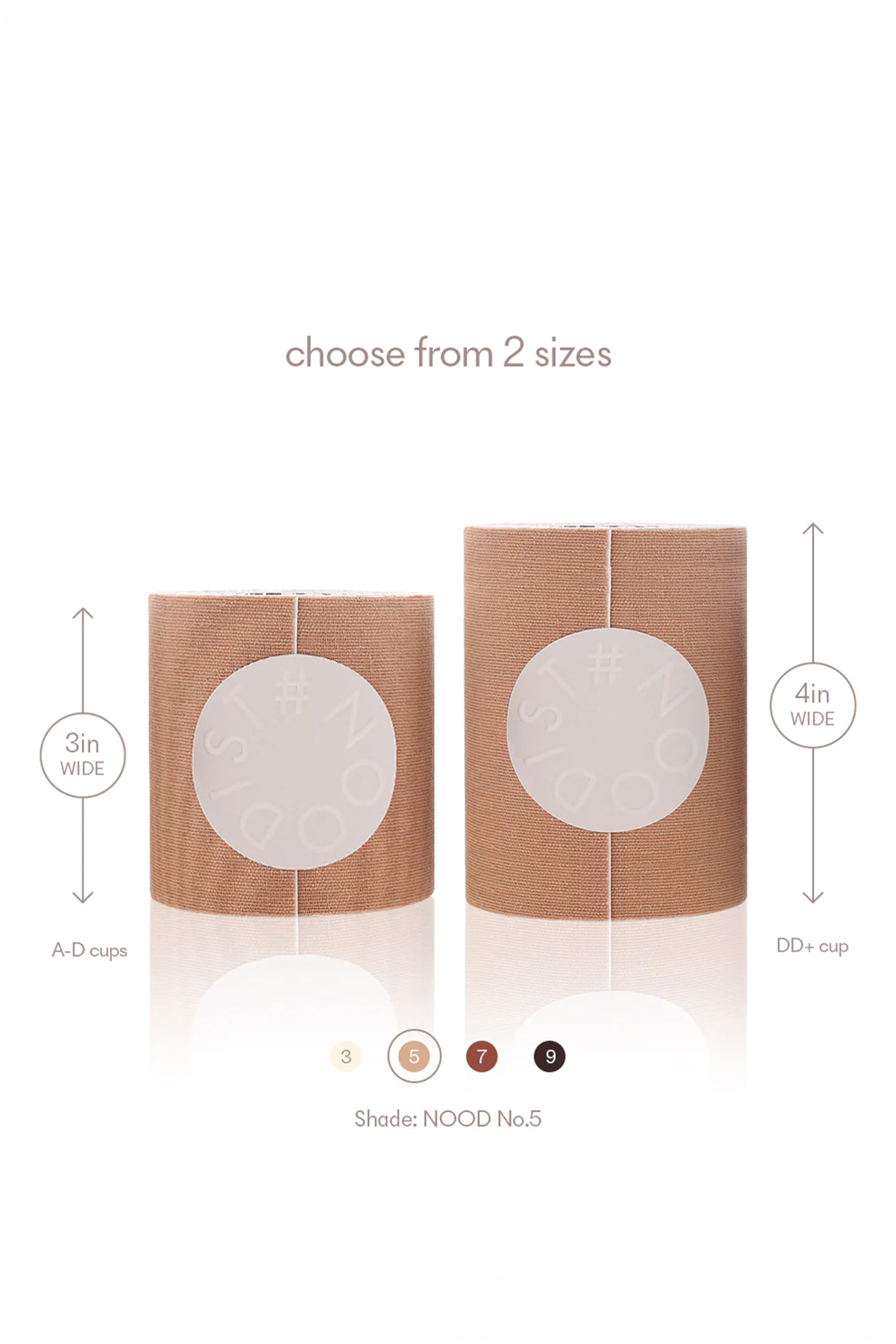 Shape Tape 4 inches Wide Breast Tape, No 5 Soft Tan / Tan, alternate image number 2