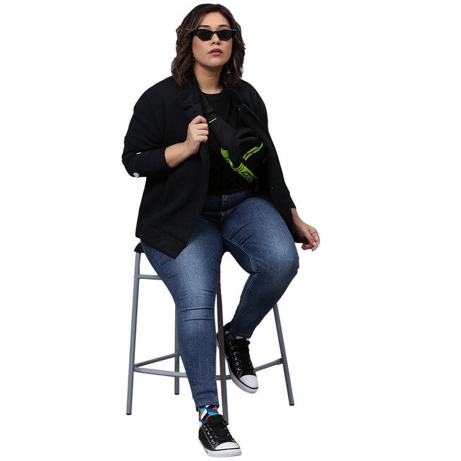 Navy Buttoned Sweatshirt, , alternate image number null