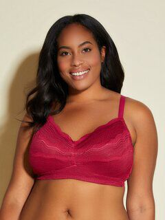 Ally Bralette, Deep Ruby / Burgundy, hi-res image number 0
