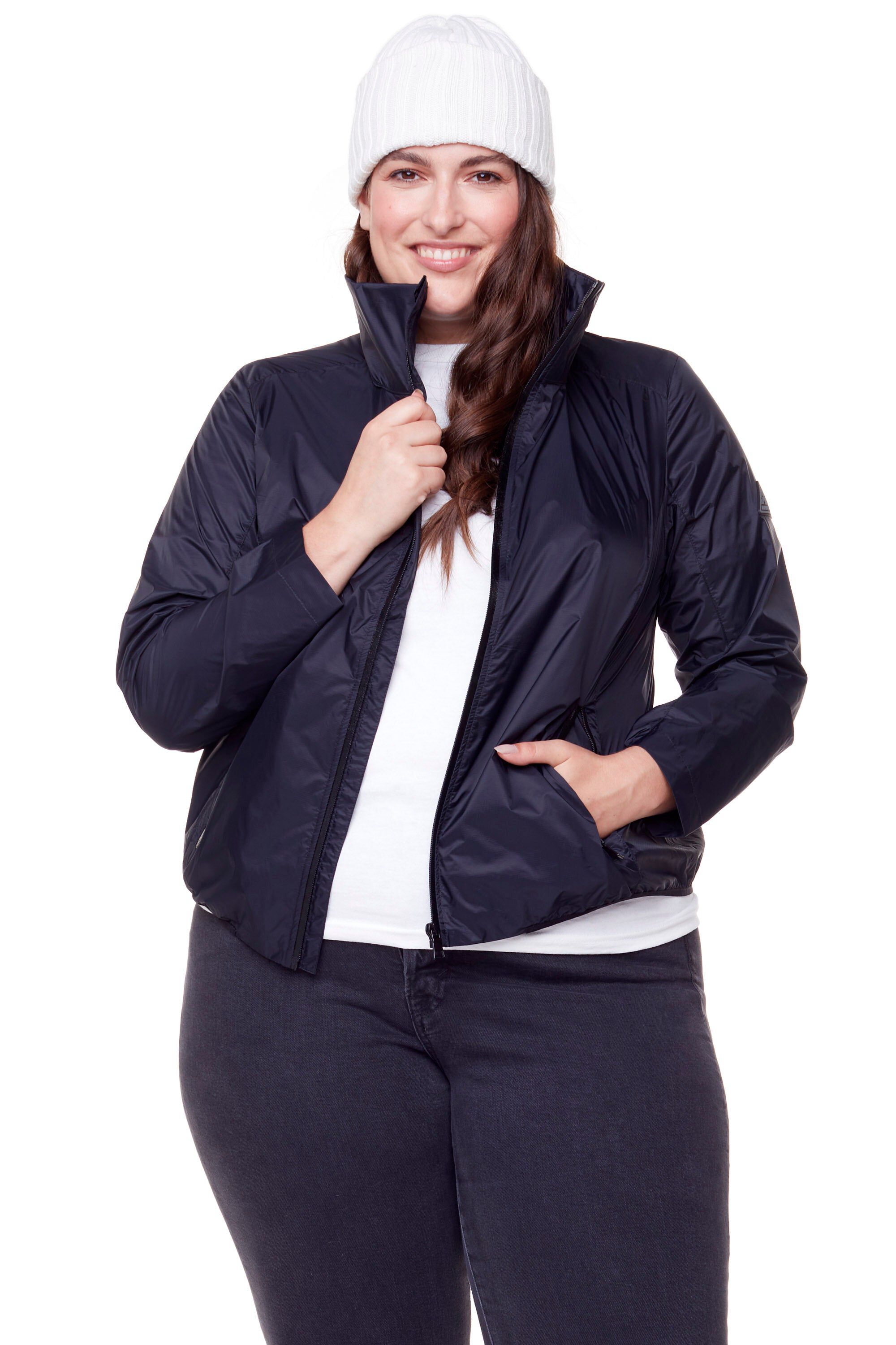 Women&#39;s Plus Size - PELLY | Recycled Ultralight Windshell Jacket, Black / Black, alternate image number 1