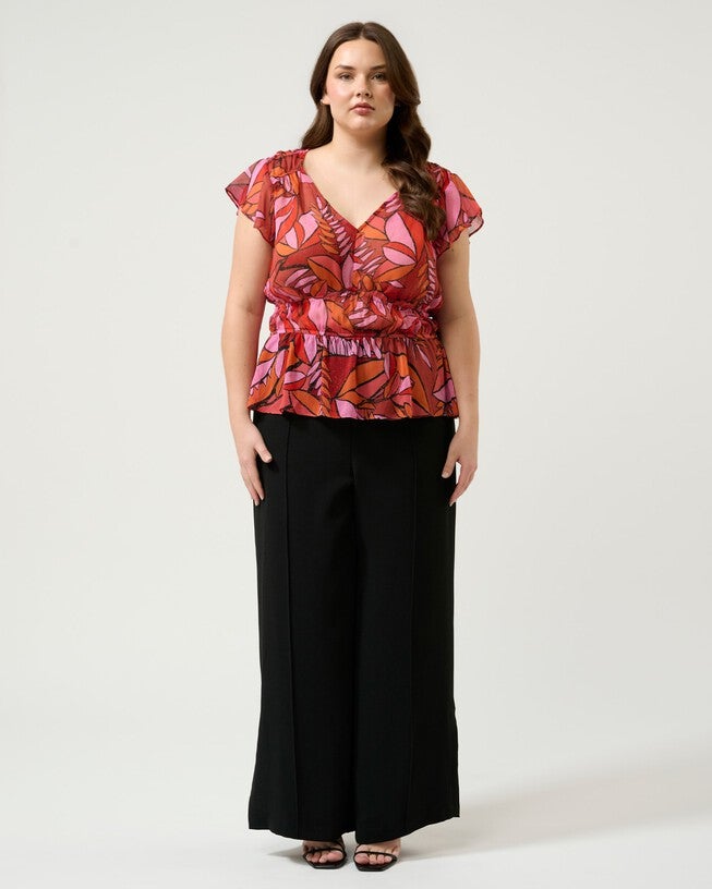 Aster Top, Print / Purple, hi-res image number 0