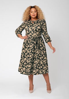 Iman Long Sleeve Midi Dress