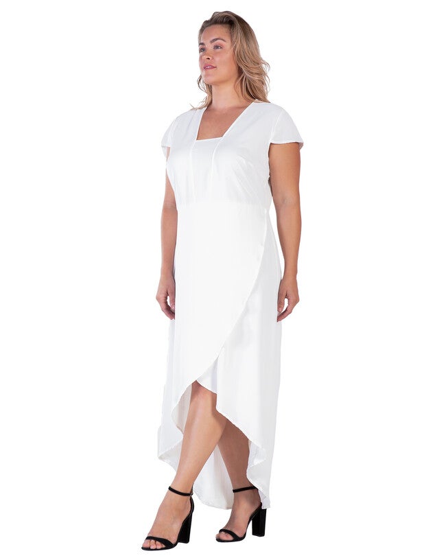 Standards & Practices Cap Sleeve High-Low Tulip Dress, , alternate image number 6