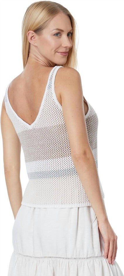 LONNIE COLOR BLOCK SWEATER TANK IN NEUTRAL MULTI, , alternate image number null