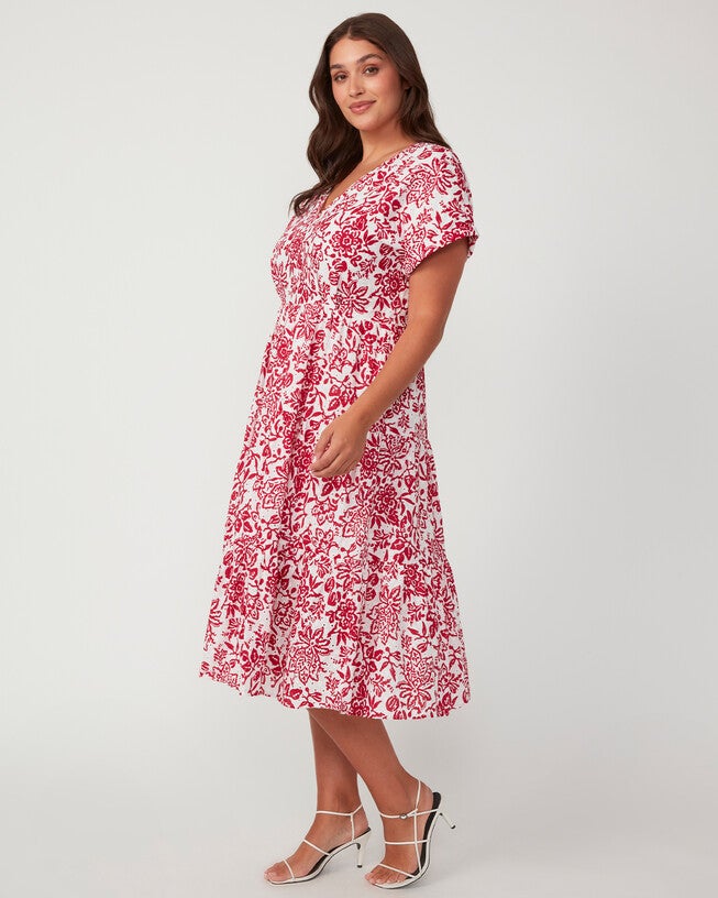 Cote d'Azur Broderie Midi Dress, , alternate image number null