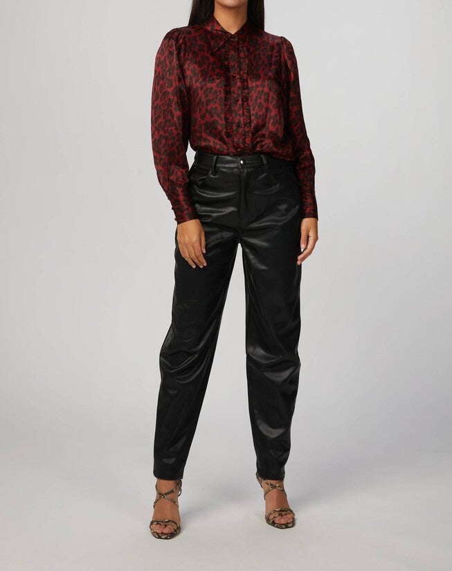 LEOPARD BUTTON DOWN IN RED LEOPARD, Red Leopard / Red, alternate image number null