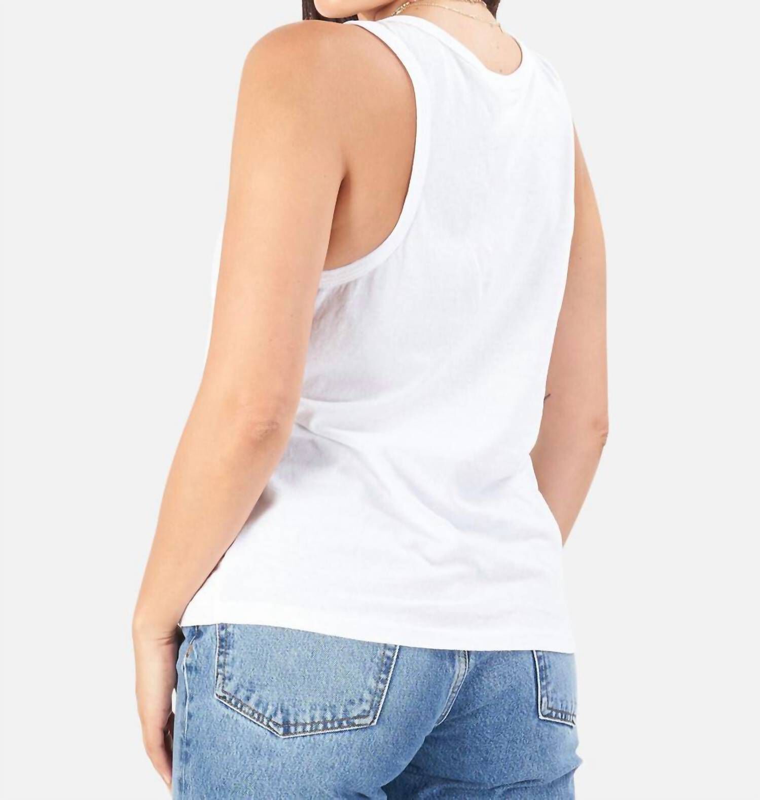 BEACH TANK IN WHITE, , alternate image number 5