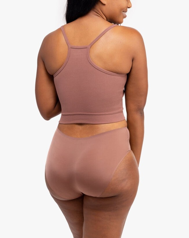 No Brainer Seamless Briefs 2 Pack Bundle, Toffee / Brown, alternate image number 3