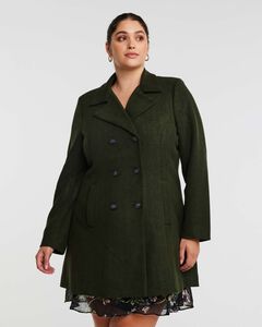 Homeland Navy Double Breasted Coat