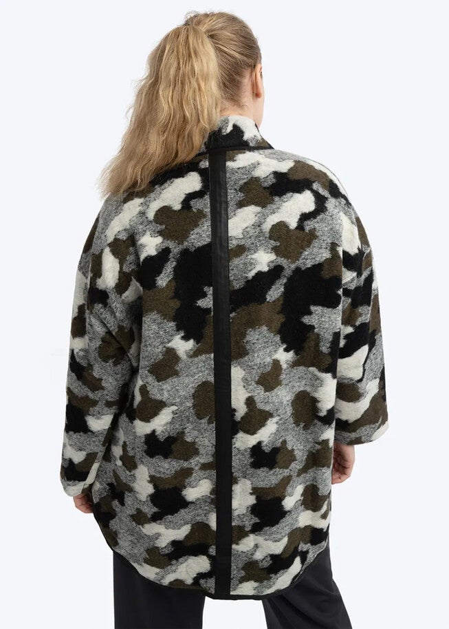CAMO CARDIGAN, Martini Camo / Olive Green, alternate image number 1
