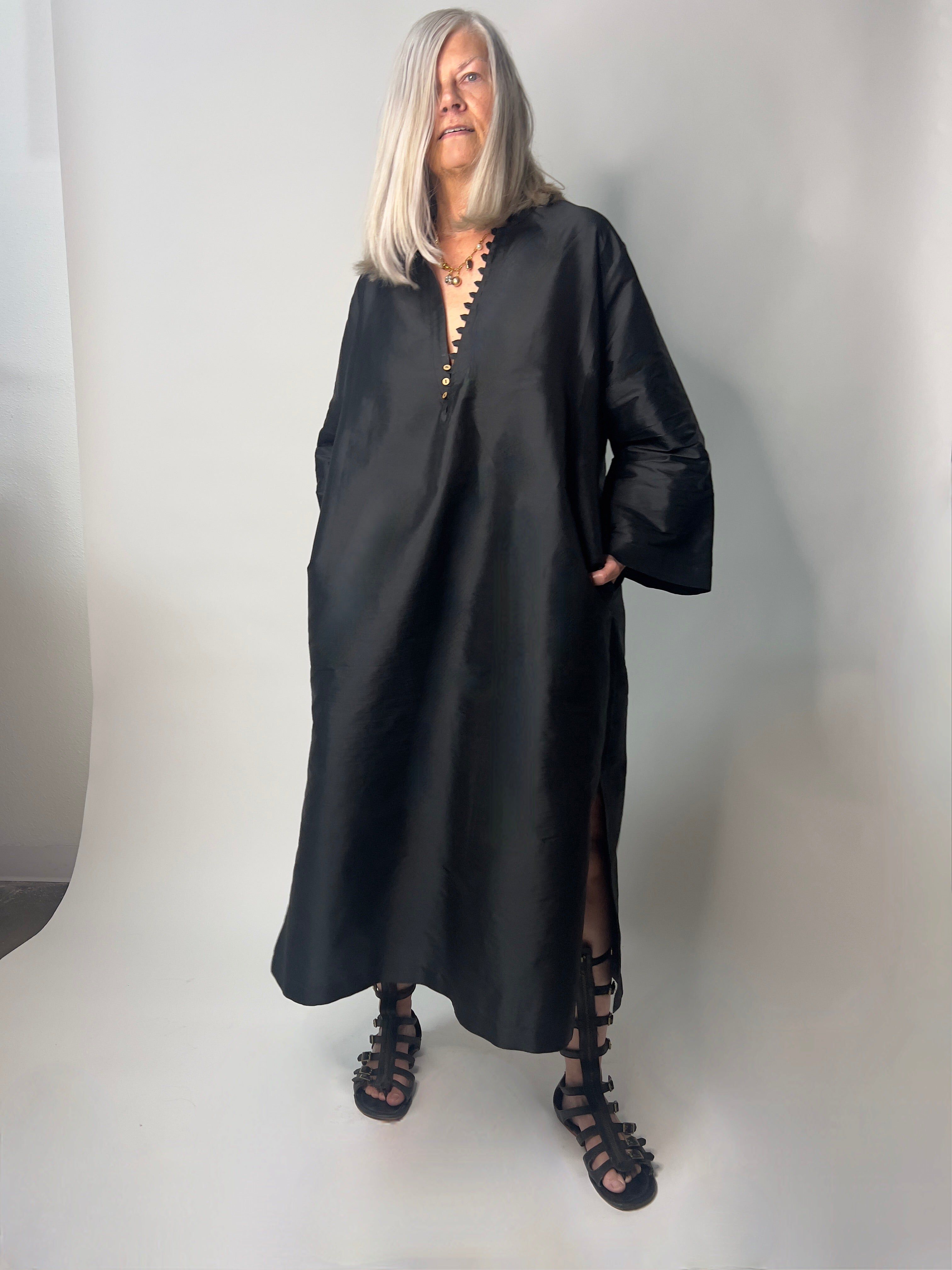 Talitha Dress, Black / Black, alternate image number 2