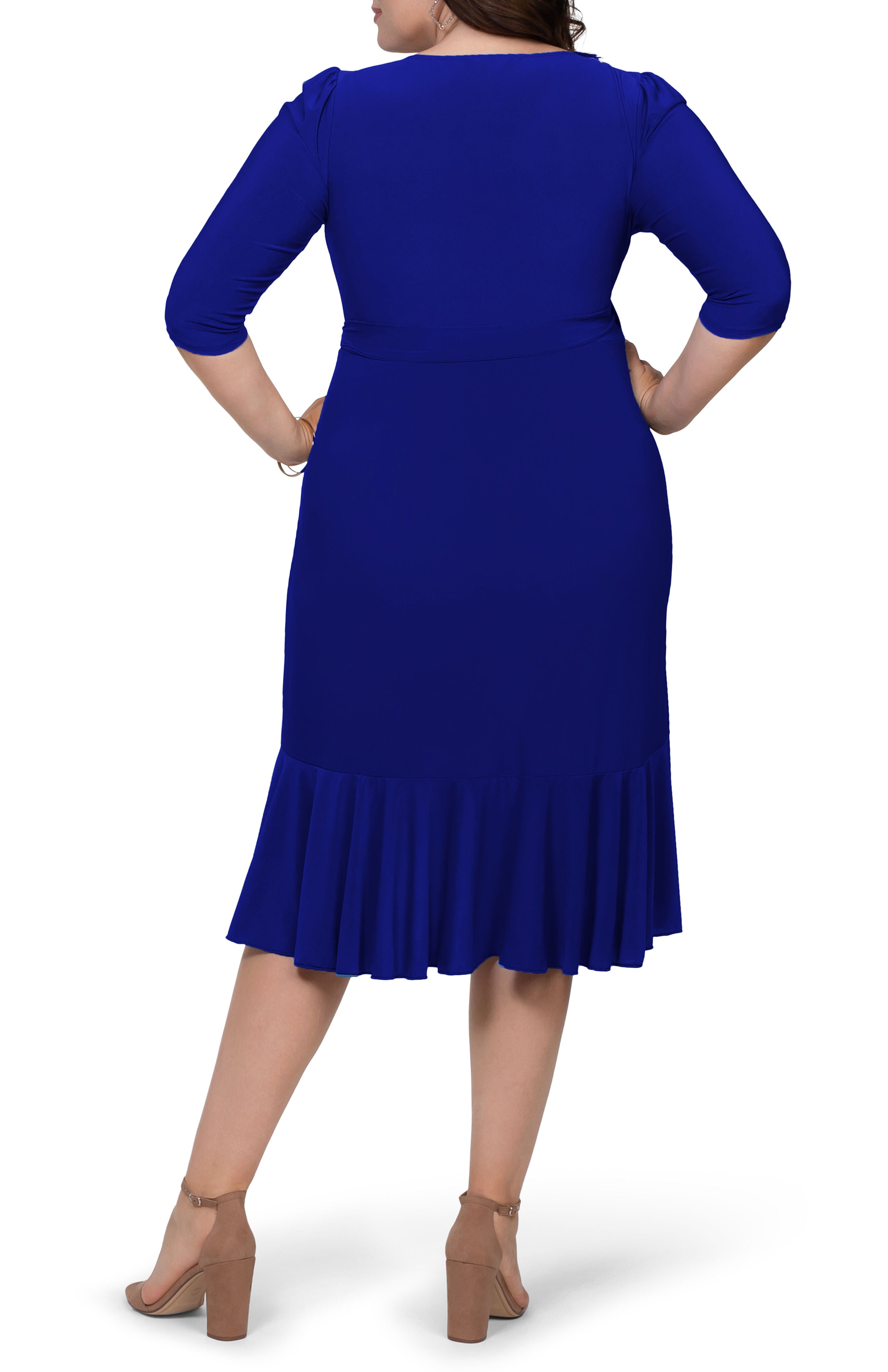 Whimsy Wrap Dress, COBALT BLUE / Cobalt, alternate image number 1