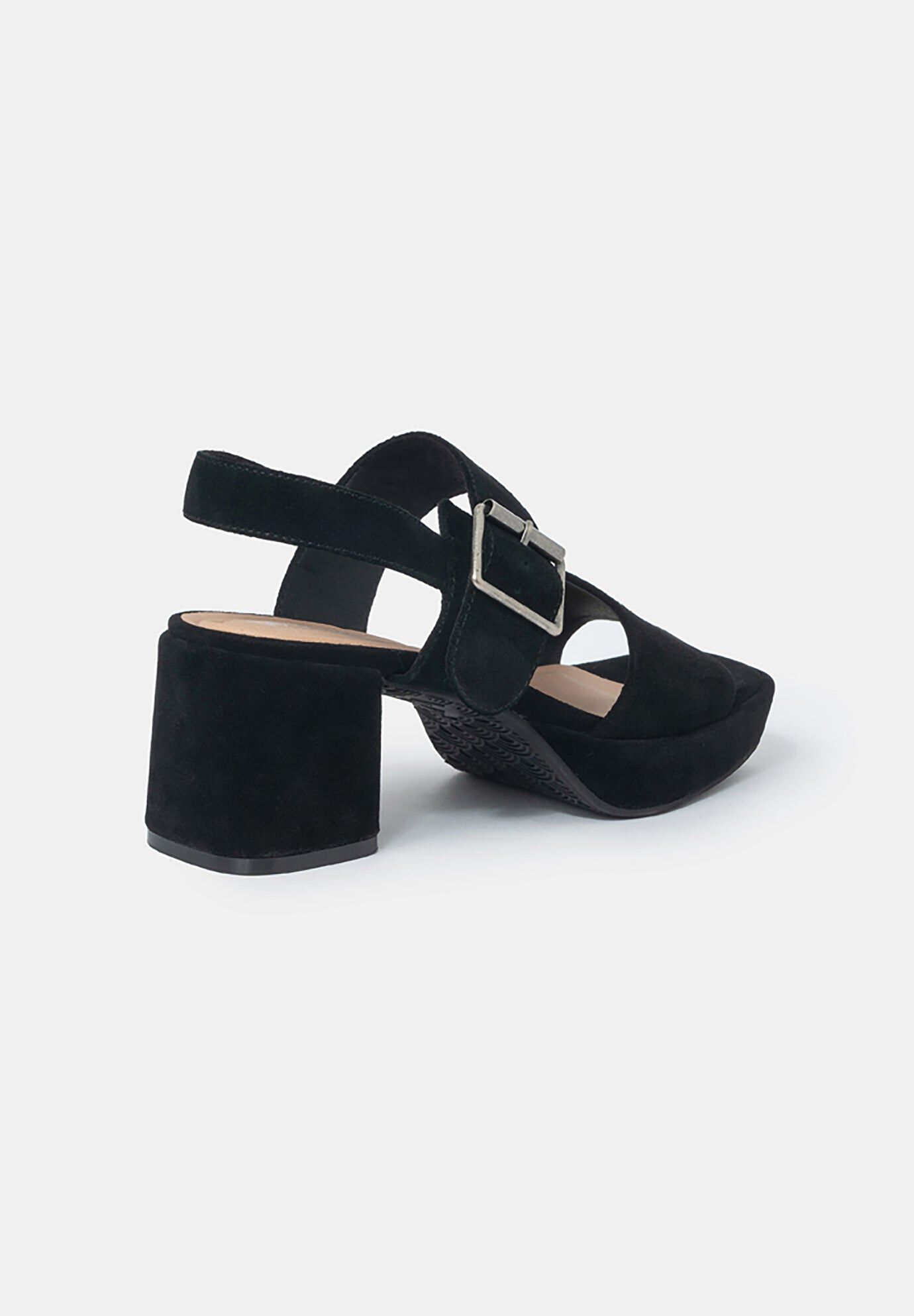 Monroe Two-Strap Platform Sandals, Black / Black, alternate image number 1