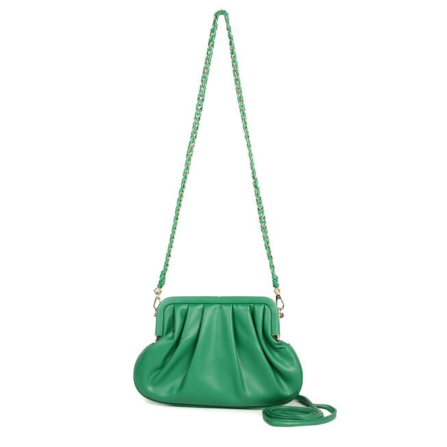 Haute Sauce Women's Pouch Clutch Bag, Forest Green / Forest Green, alternate image number 3
