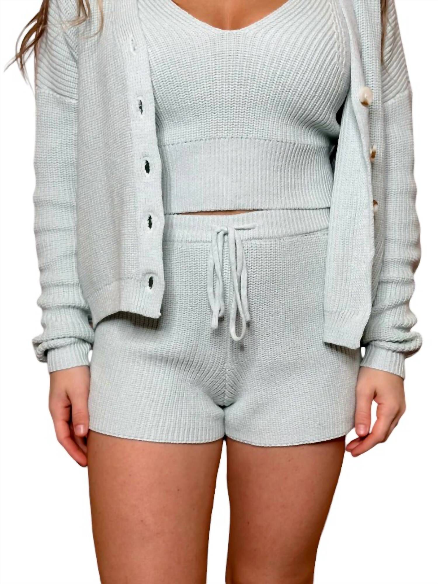 Brianna Sweater Short, Sky Blue / Light Blue, hi-res image number 0
