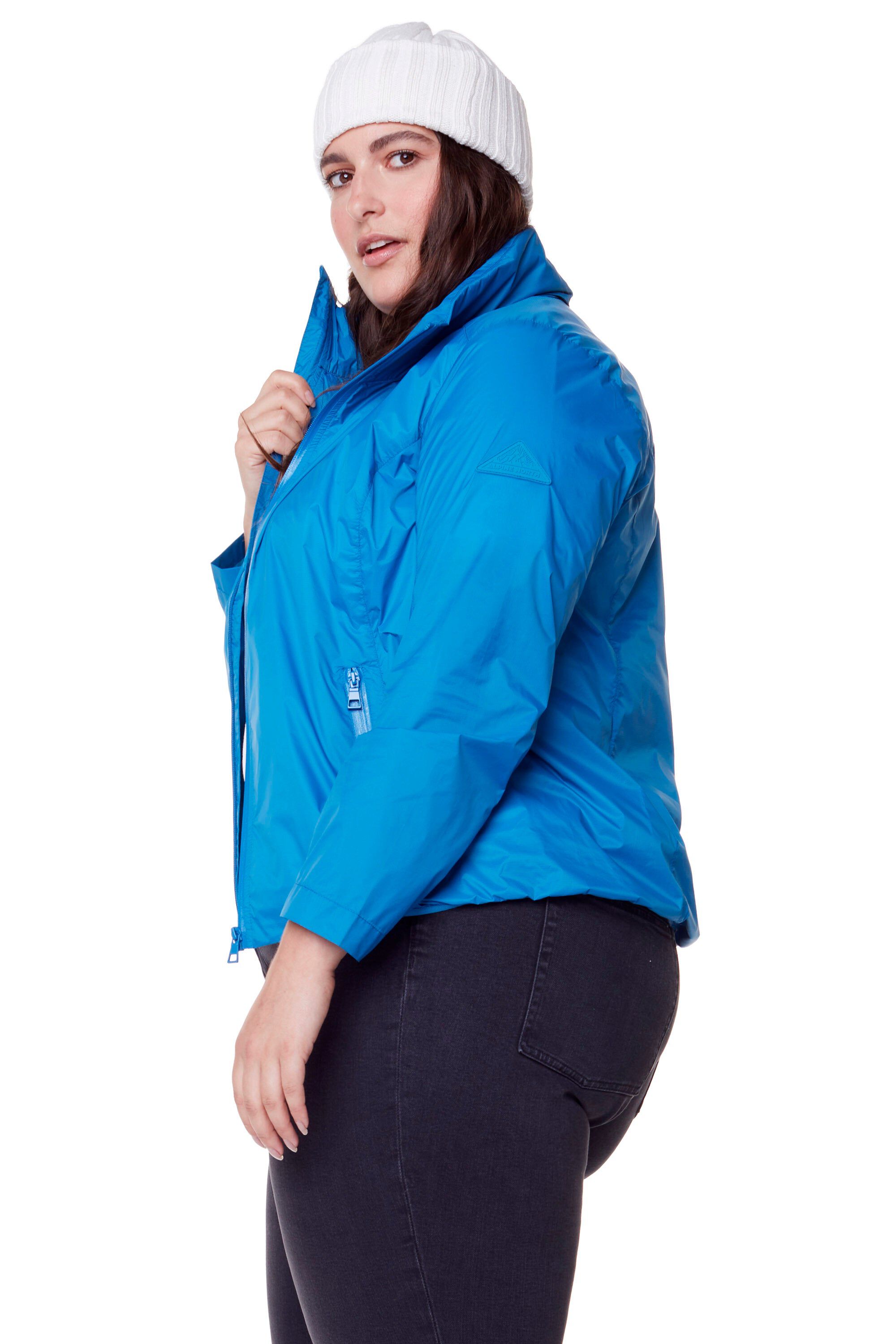 Women&#39;s Plus Size - PELLY | Recycled Ultralight Windshell Jacket, Blue / Azure Blue, alternate image number 1