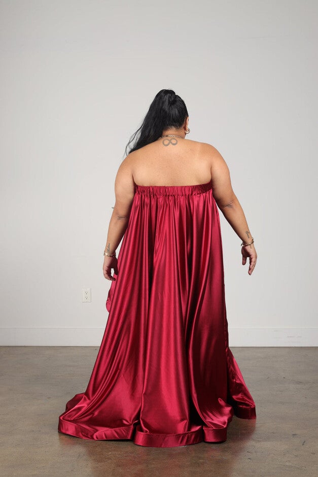 Selene Dress Tall, Burgundy / Burgundy, alternate image number 1