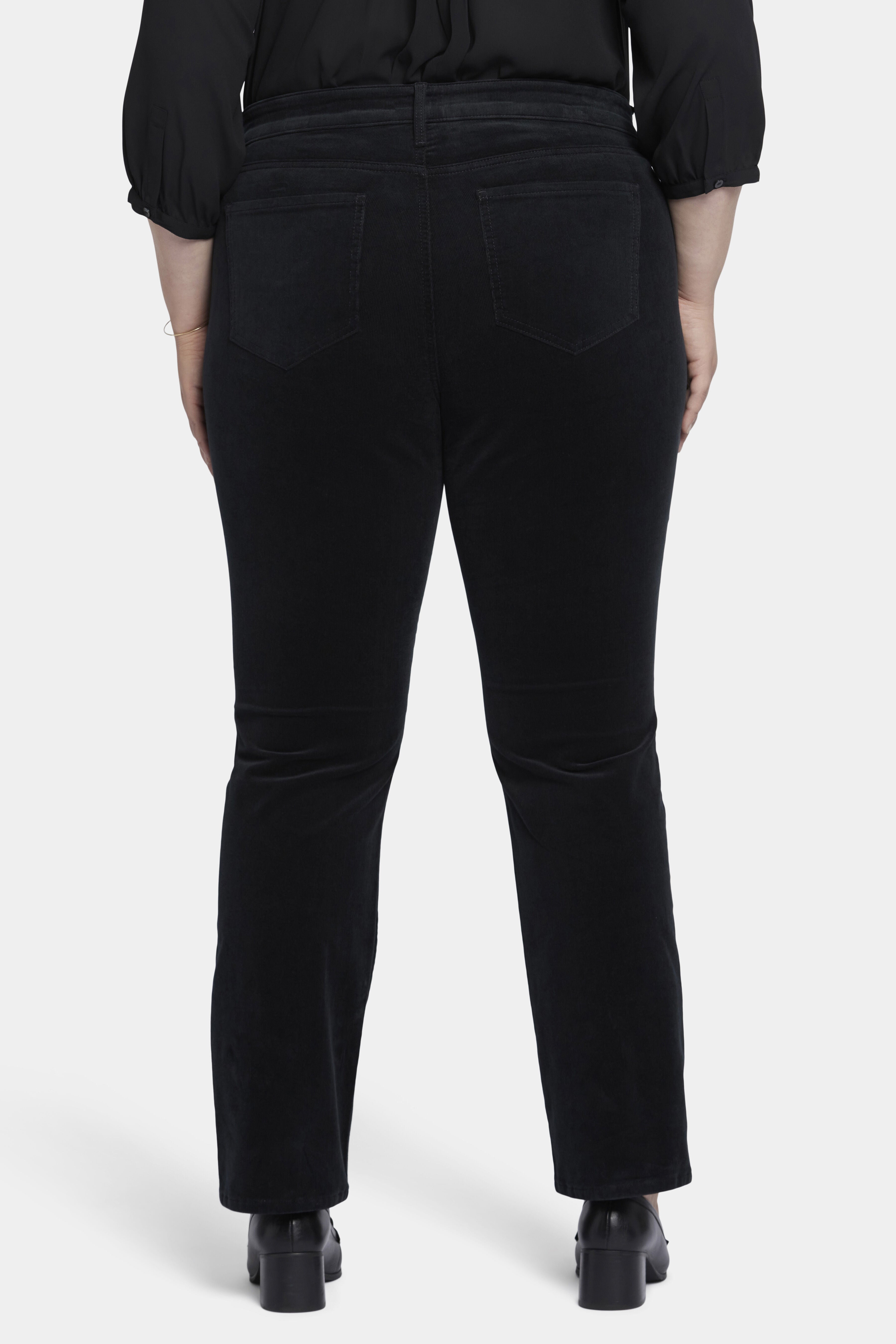 Coated Marilyn Straight Jeans, Black / Black, alternate image number 1