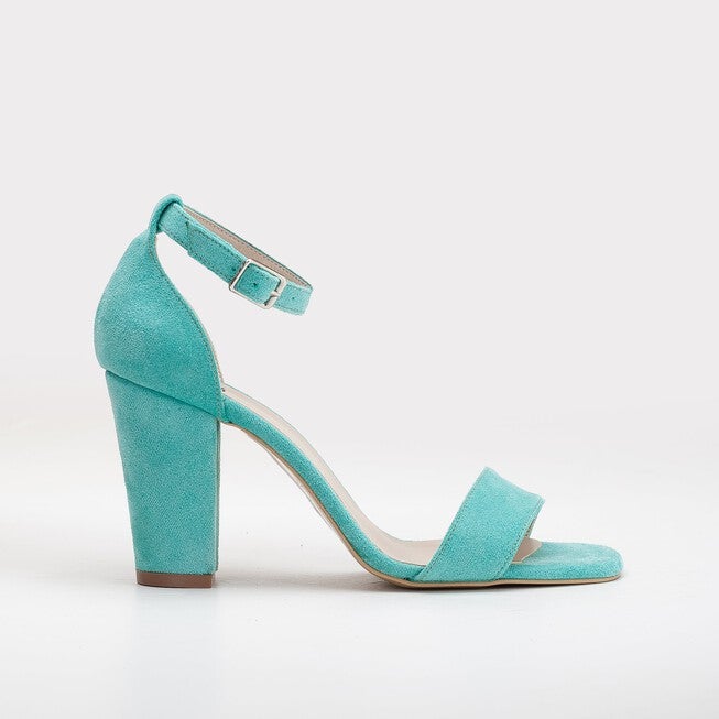 JESS - AQUA BLUE SUEDE SANDALS, AQUA BLUE / Aqua, hi-res image number 0