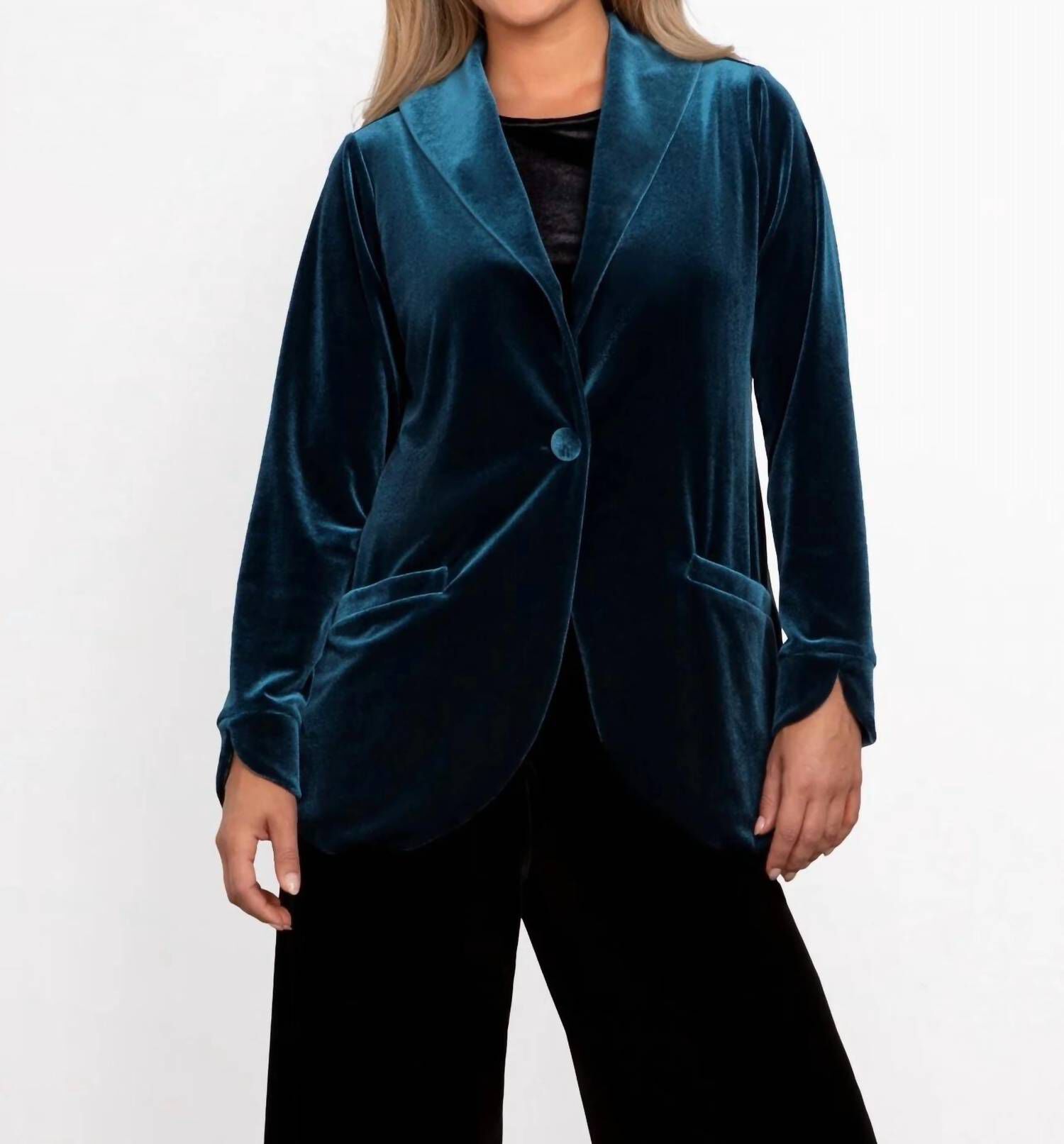 SAVVY BLAZER IN DRAGONFLY, Dragonfly / Royal Blue, hi-res image number 0