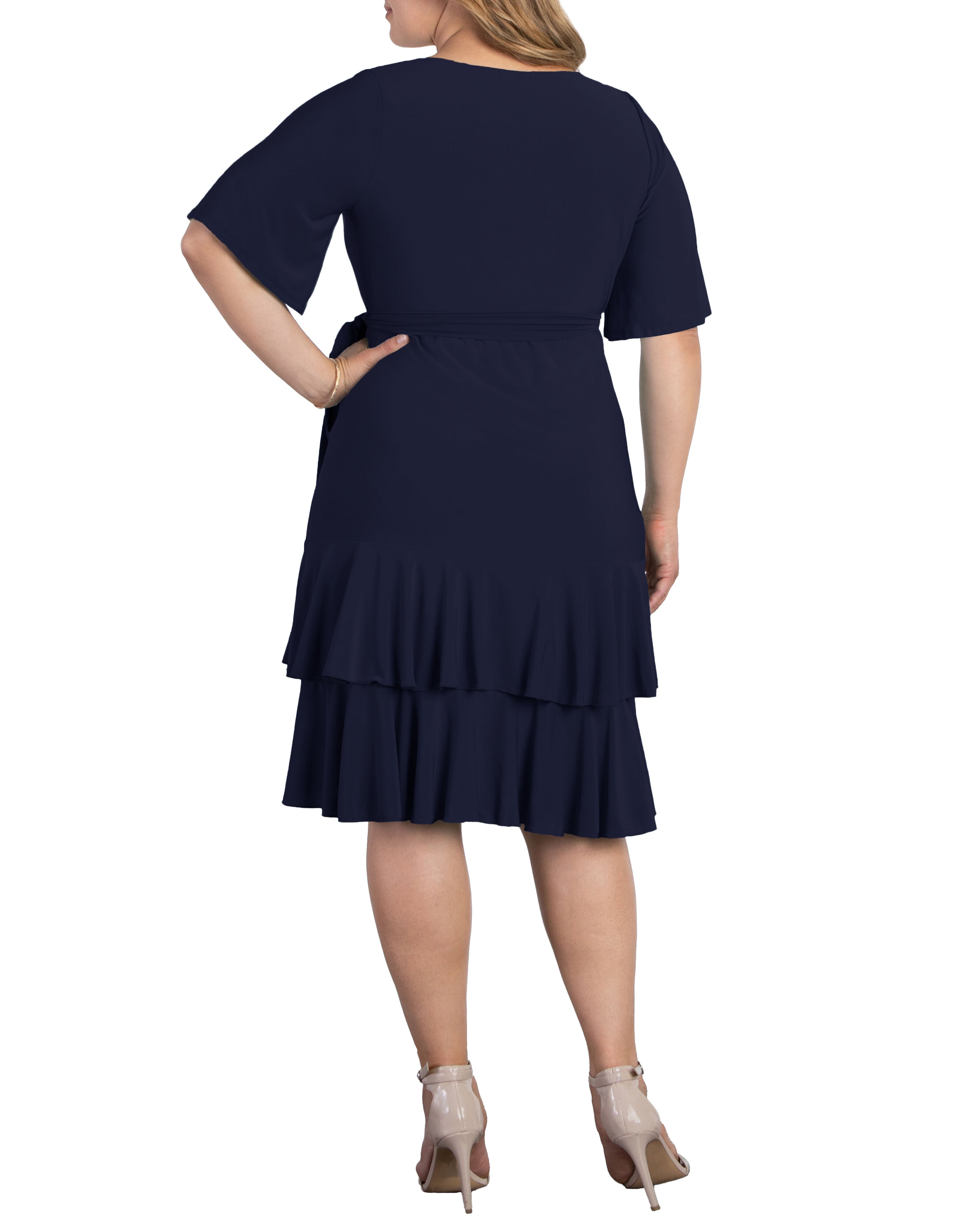 Miranda Wrap Dress, NOUVEAU NAVY / Navy, alternate image number 1