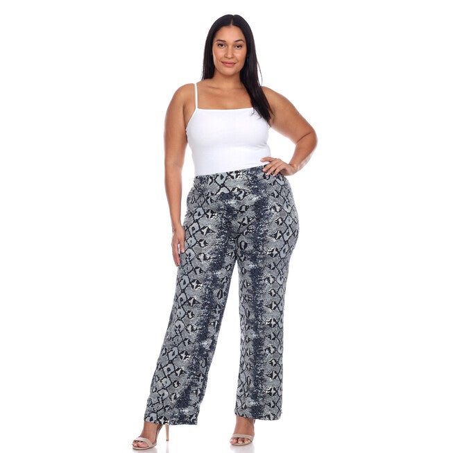 Snake Print Palazzo Pants, , alternate image number null