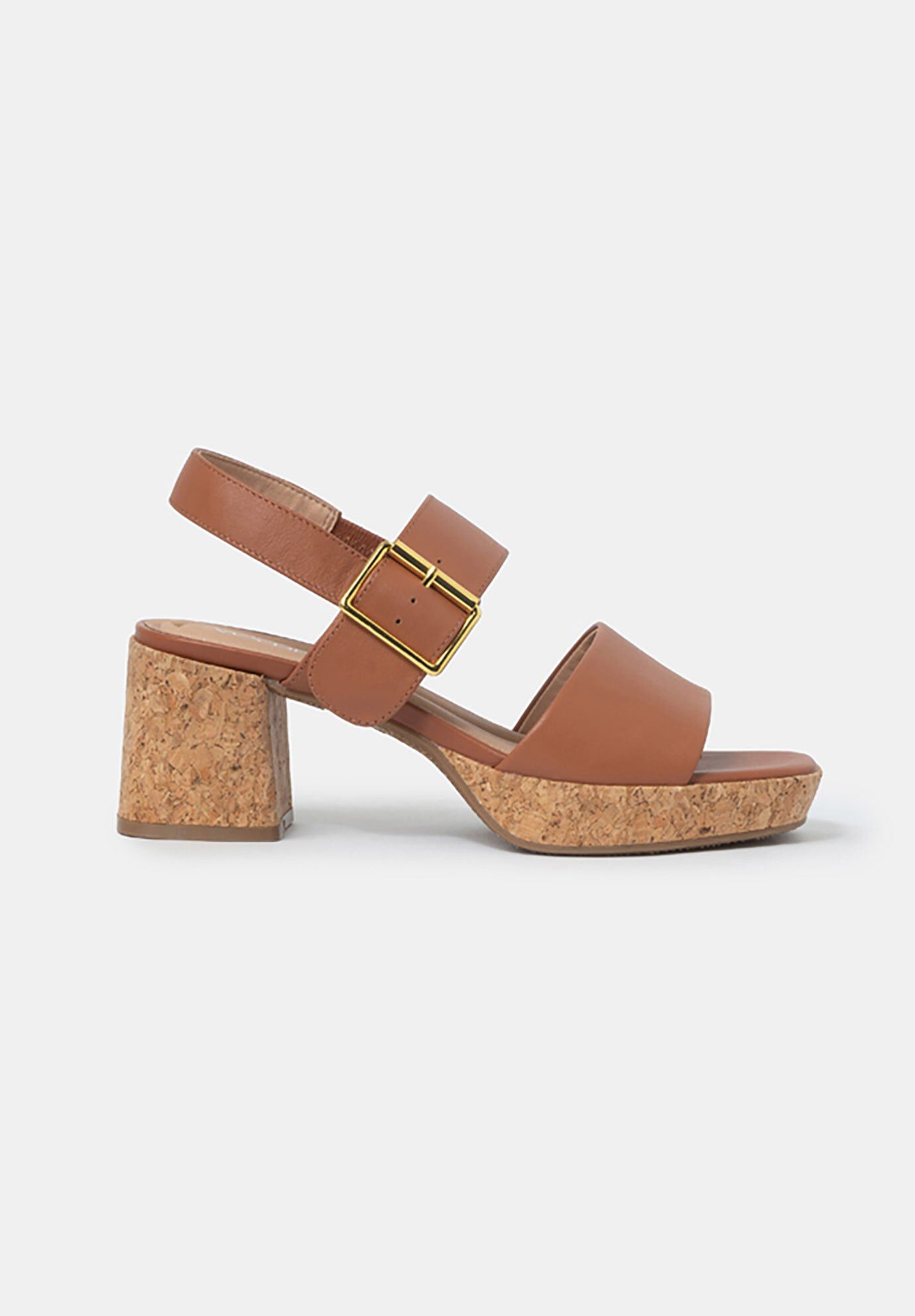 Monroe Two-Strap Platform Sandals, Cognac / Burnt Orange, hi-res image number 0