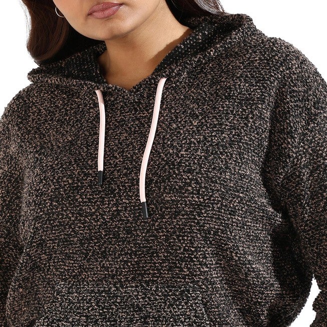 Grey Textured Sweatshirt, , alternate image number 9