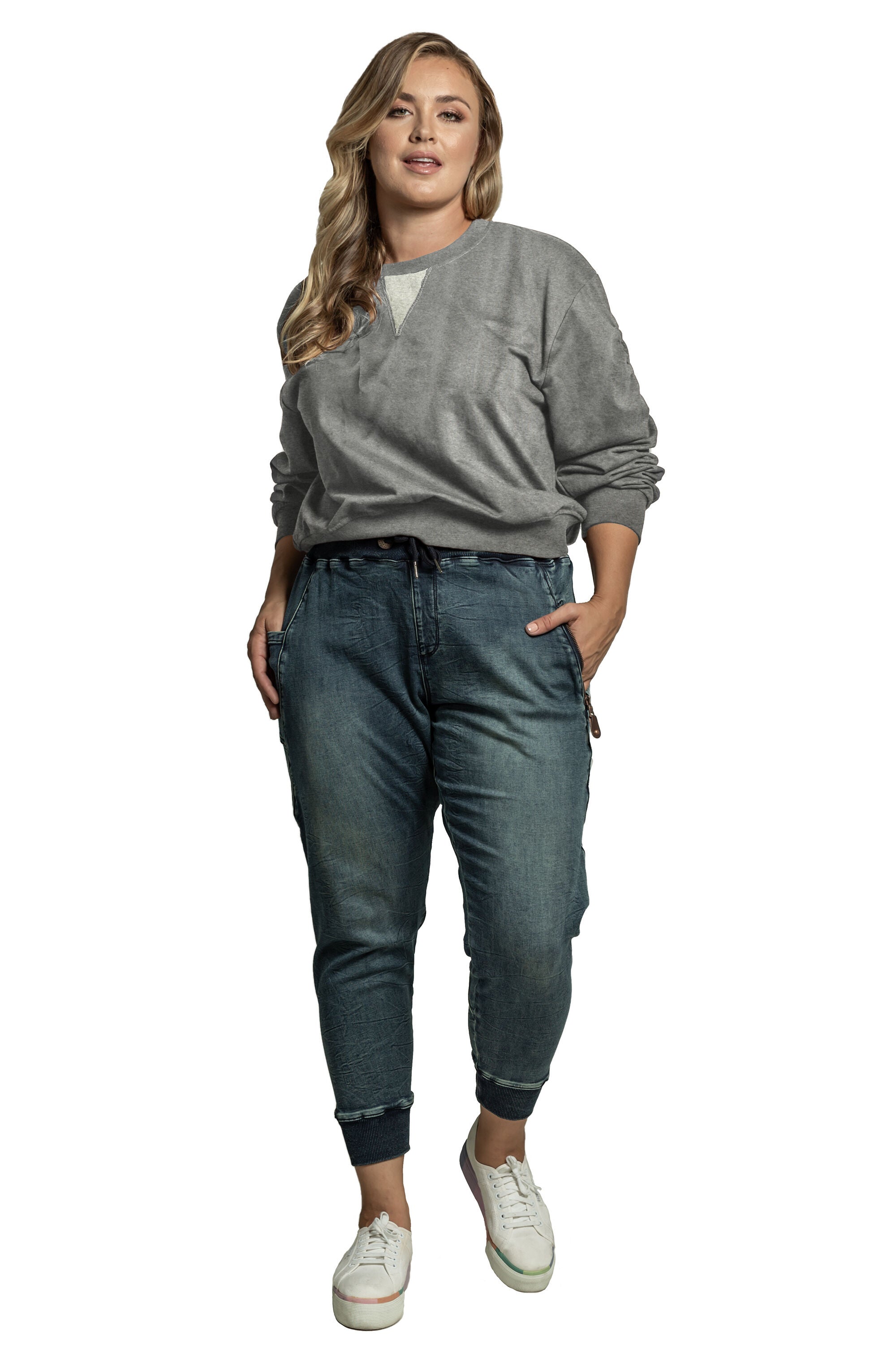 Standards & Practices Women&#39;s Long Sleeve French Terry Ruched Pullover, , alternate image number 7