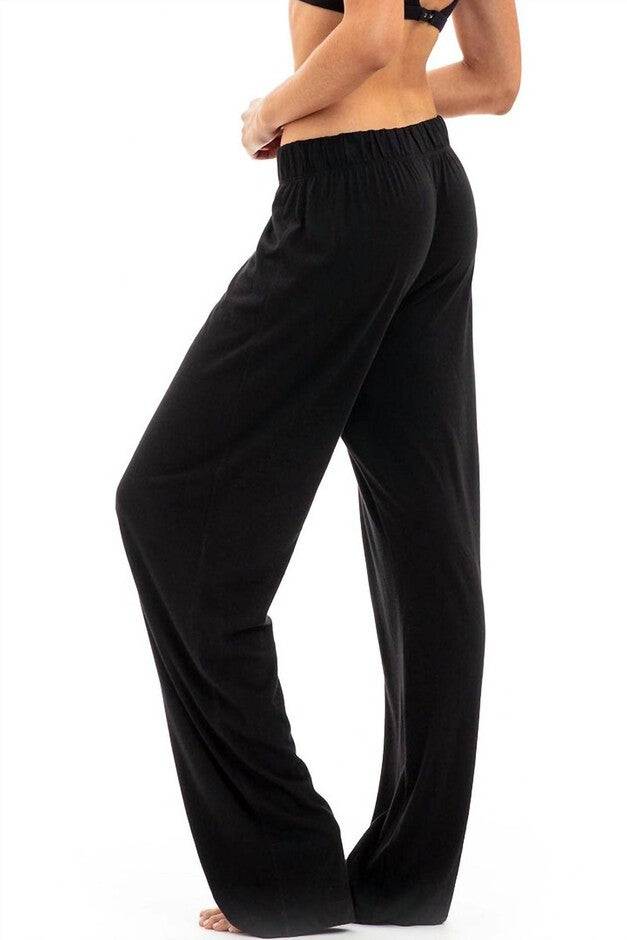 WOMEN'S THERMAL LOUNGE PANT IN BLACK, Black / Black, alternate image number null
