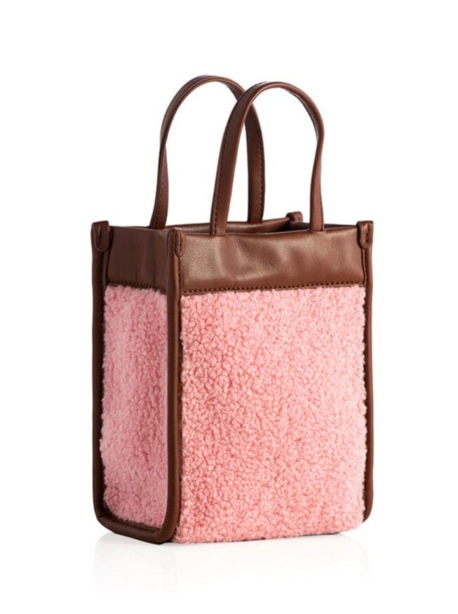 Courchevel Sherpa Mini Tote Cross-Body, Pink / Pink, hi-res image number 0