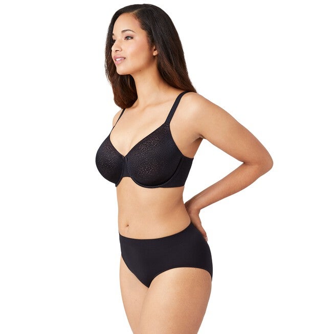 Back Appeal® Underwire Bra, Black / Black, alternate image number 2