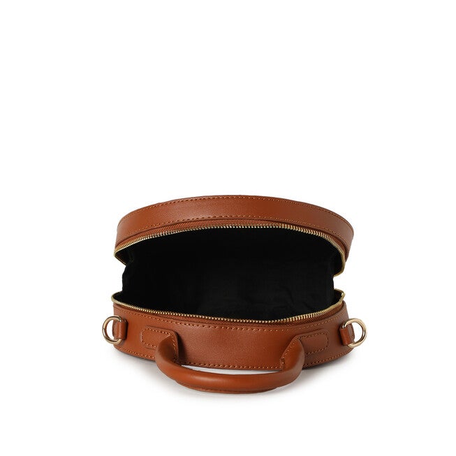 Haute Sauce Women's Circular Handbag, Brown / Brown, alternate image number null