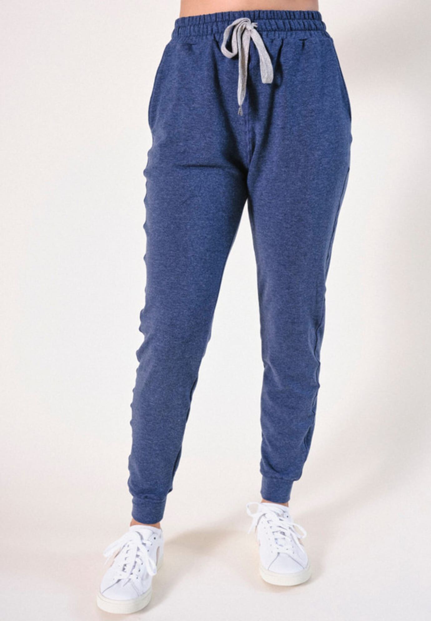 Plus Agnes Organic Cotton + Tencel Jogger Pant, Heather Lake / Dusty Blue, hi-res image number 0