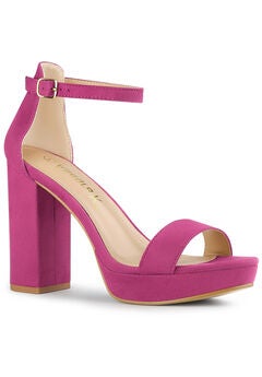 Platform Ankle Strap Chunky High Heel Sandals