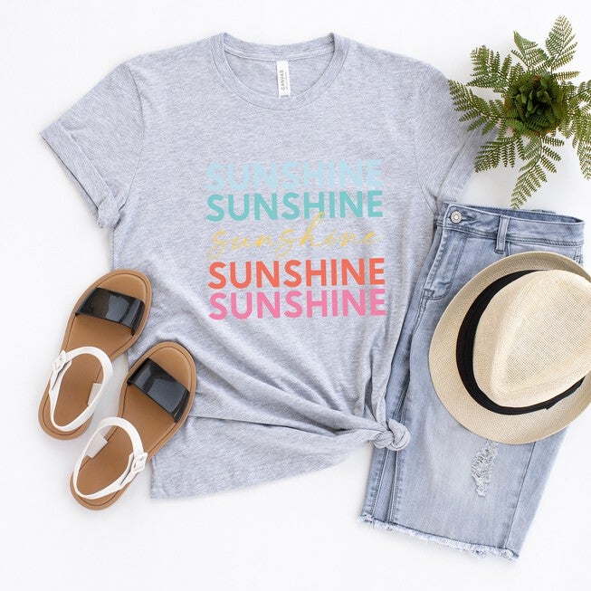Sunshine Stacked Colorful, Heather Grey / Light Grey, hi-res image number null
