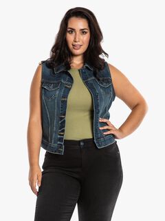 Brenda Denim Vest, , alternate image number 5