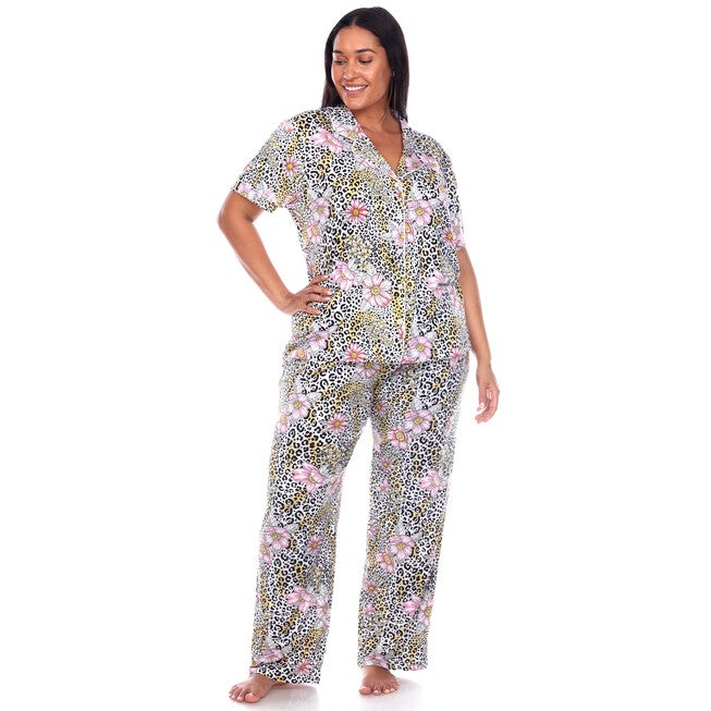 Short Sleeve & Pants Tropical Pajama Set, , alternate image number 5
